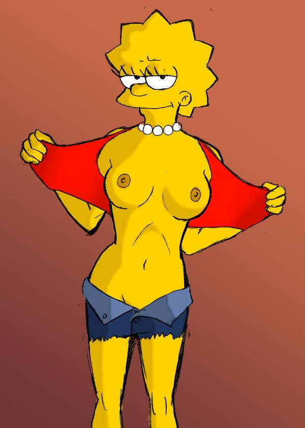 breasts expose grown_up lisa_simpson solo the_simpsons yellow_skin
