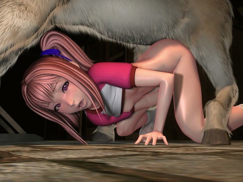 1boy 1girl 3d animated animated_gif animo_(series) animo_no_01 beastiality bent_over doggy_position donkey female gif looking_at_viewer nude pink_hair purple_eyes sex short_twintails solo_focus source_request top-down_bottom-up twintails vaginal yoshino_momiji zoophilia