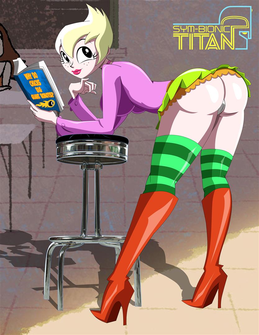 ass grimphantom grimphantom_(artist) human princess_ilana_(sym-bionic_titan) sexy_ass sym-bionic_titan text