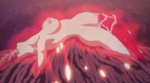 1girl animated animated_gif breasts censored cum cum_in_pussy cum_in_throat cum_inflation cum_inside deepthroat fellatio female gif glow honjou_emiru inflation insertion large_insertion leggings lowres lying mahou_shoujo_erena nude object_insertion on_back oral pumping rape red restrained spitroast stomach_bulge tentacle thighhighs throat_bulge vaginal