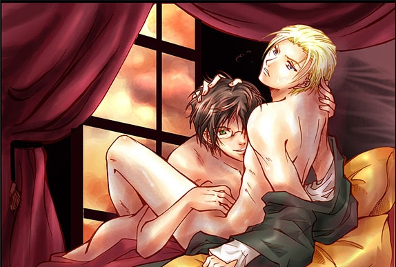 draco_malfoy fellatio harry_james_potter harry_potter looking_at_viewer oral yaoi