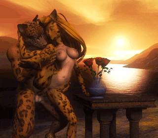3d animated beach bounce bouncing_breasts breasts erect_nipples erection feline female from_behind furry gif hairless_pussy hetero huge_breasts leg_lift leopard male nipples penetration penis pussy rose seaside sex spread_legs sunset testicles uncensored vaginal vaginal_penetration