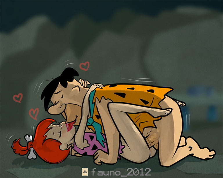 2012 age_difference barefoot bottomless closed_eyes father_&amp;_daughter father_and_daughter fauno_(artist) fauno_artifex fred_flintstone french_kiss happy_sex incest kissing love missionary pebbles_flintstone sex teen the_flintstones tongue vaginal vaginal_penetration
