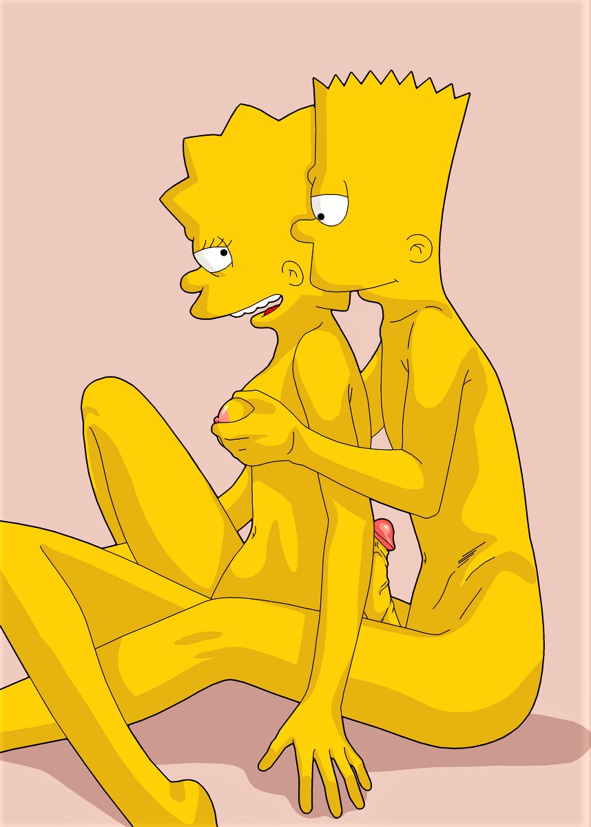 bart_simpson breasts brother_and_sister erect_nipples erect_penis holding_breasts incest lisa_simpson nude the_simpsons