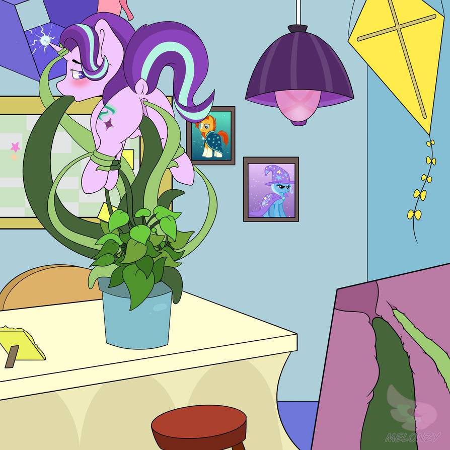 1_girl 1girl anal anal_penetration anal_sex ass blush cross_section cutie_mark female female_unicorn friendship_is_magic half-closed_eyes horn indoors inset interspecies my_little_pony oral oral_penetration oral_sex plant plant_tentacle pony raised_tail sex starlight_glimmer starlight_glimmer_(mlp) suspended_in_midair tail tentacle tentacle_in_mouth tentacle_sex triple_penetration unicorn uterus vaginal vaginal_penetration vaginal_sex vines womb