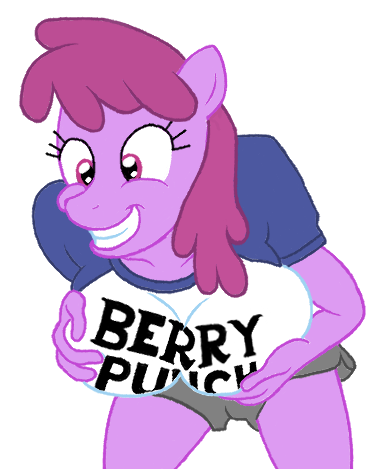 1girl anthro berry_punch big_breasts breasts friendship_is_magic mega_milk my_little_pony shirt short_shorts titty_monster