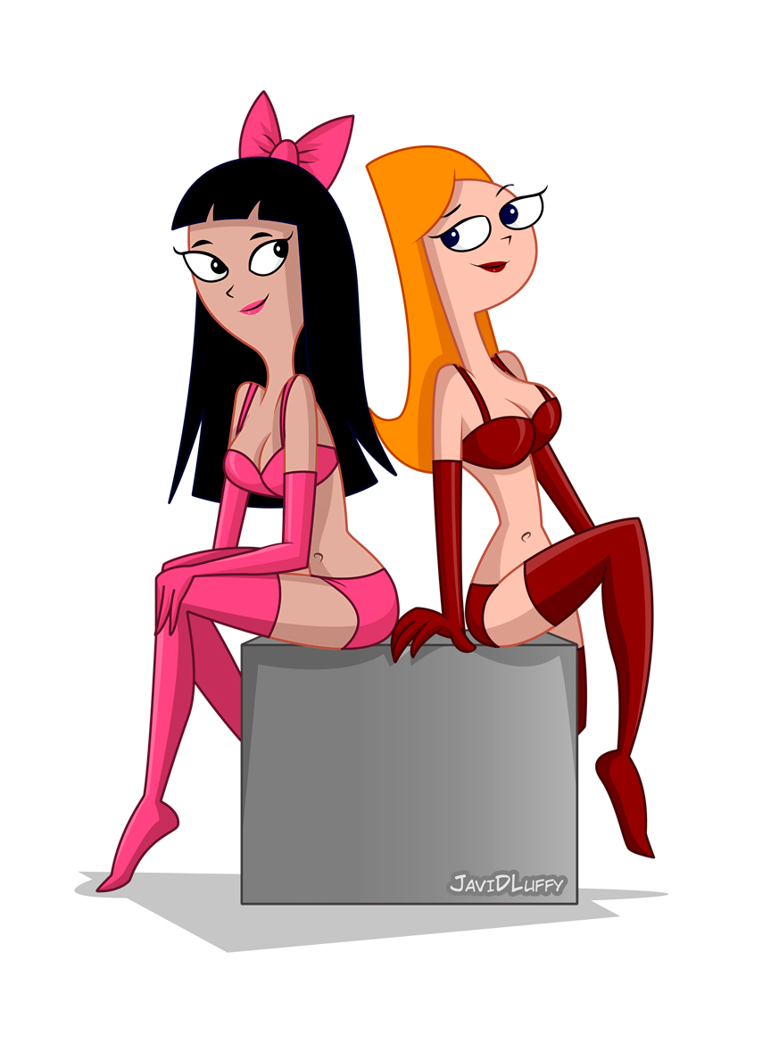 big_breasts breasts candace_flynn cleavage javidluffy lingerie phineas_and_ferb stacy_hirano