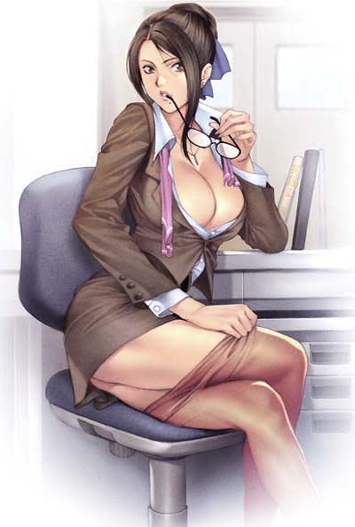 1girl ass black-framed_glasses black_eyes black_hair blazer book breasts brown_legwear bursting_breasts business_suit chair cleavage collared_shirt crossed_legs desk door formal from_side glasses hair_bun hair_ribbon holding holding_glasses homare_(fool's_art) huge_breasts indoors jacket jewelry jpeg_artifacts large_breasts legs_crossed lipstick long_sleeves makeup milf miniskirt mole mole_under_mouth mouth_hold necklace no_bra office_chair office_lady original pantyhose pantyhose_pull parted_lips pencil_skirt pulled_by_self ribbon sensei shirt short_hair sidelocks sitting skirt skirt_suit solo suit teacher thighs unbuttoned undressing untied window
