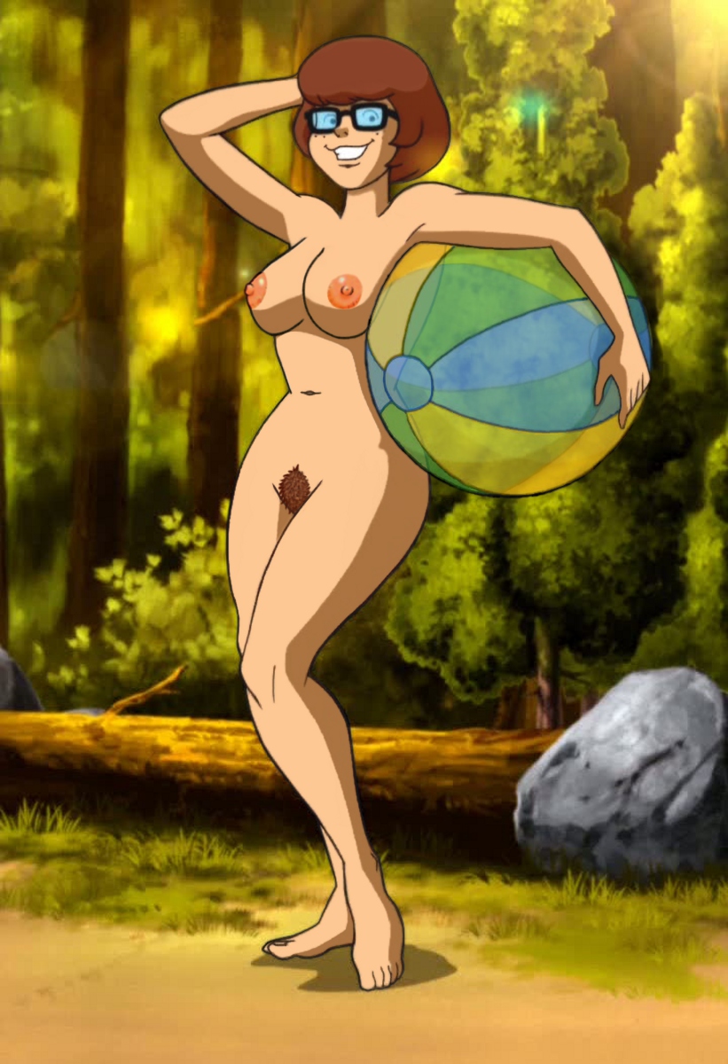 Xbooru - ball beach beach ball breasts chests forest hair nipples nude  pubic hair scooby-doo scooby-doo! camp scare velma dinkley | 207360
