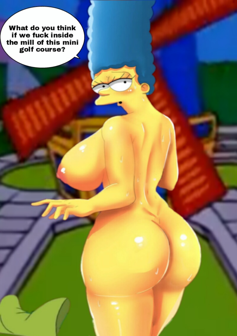 big_ass edit golf looking_at_viewer marge_simpson milf the_simpsons windmill yellow_skin