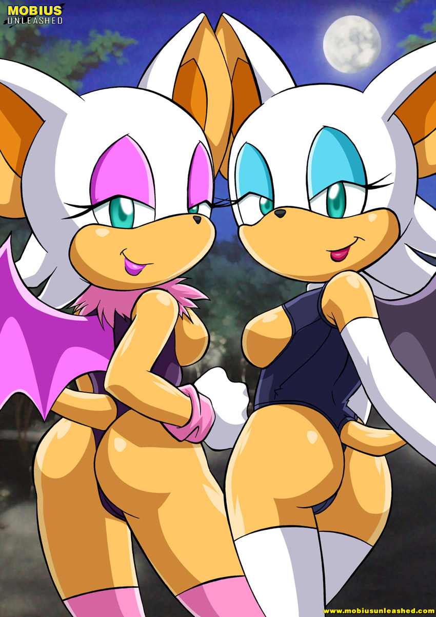 anthro ass bbmbbf female mobius_unleashed palcomix rouge_the_bat sega sonic_(series)