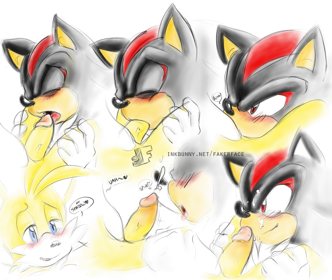 character_name fakerface fakerface_(artist) fang foreskin furry gay male miles_"tails"_prower oral penis shadow_the_hedgehog shails sonic_team uncut