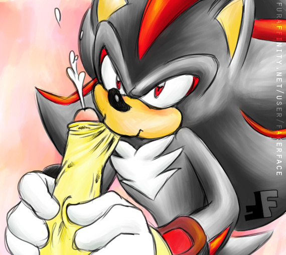 fakerface_(artist) foreskin furry gay male miles_"tails"_prower oral shadow_the_hedgehog shails uncut
