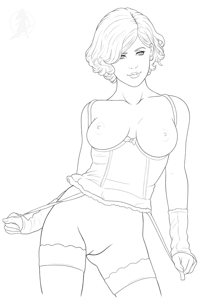 breasts paula_wellington red_pyramid shadows_of_the_damned sketch