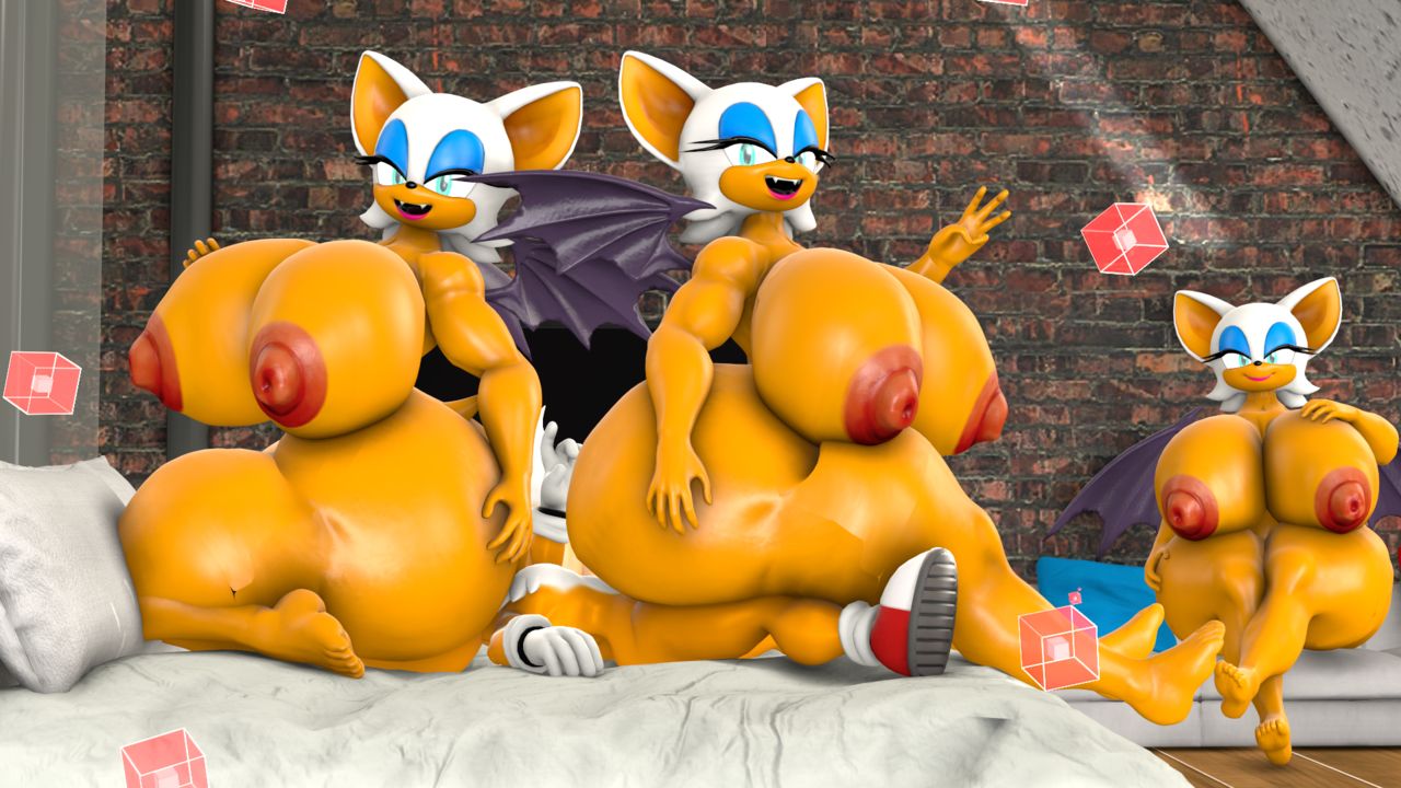 16:9 1girl 3d_(artwork) anthro bed brick_wall canid canine chiropteran digital_media_(artwork) facesitting fox furniture furry group male male/female mammal miles_"tails"_prower nipples nude on_bed rouge_the_bat sega sonic_the_hedgehog_(series) source_filmmaker tagme unknown_artist wall_(structure) widescreen