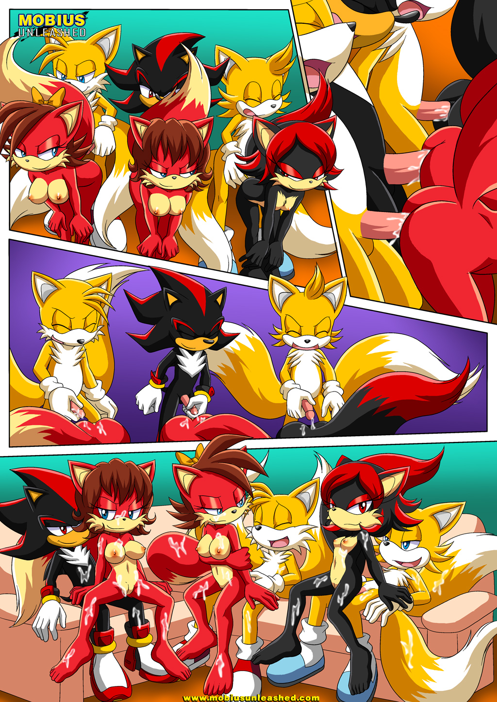 bbmbbf comic fiona_fox foxy_black max_prower melanie_prower miles_"tails"_prower mobius_unleashed palcomix sega shadow_the_hedgehog siona_the_hedgefox sonic_the_hedgehog_(series)