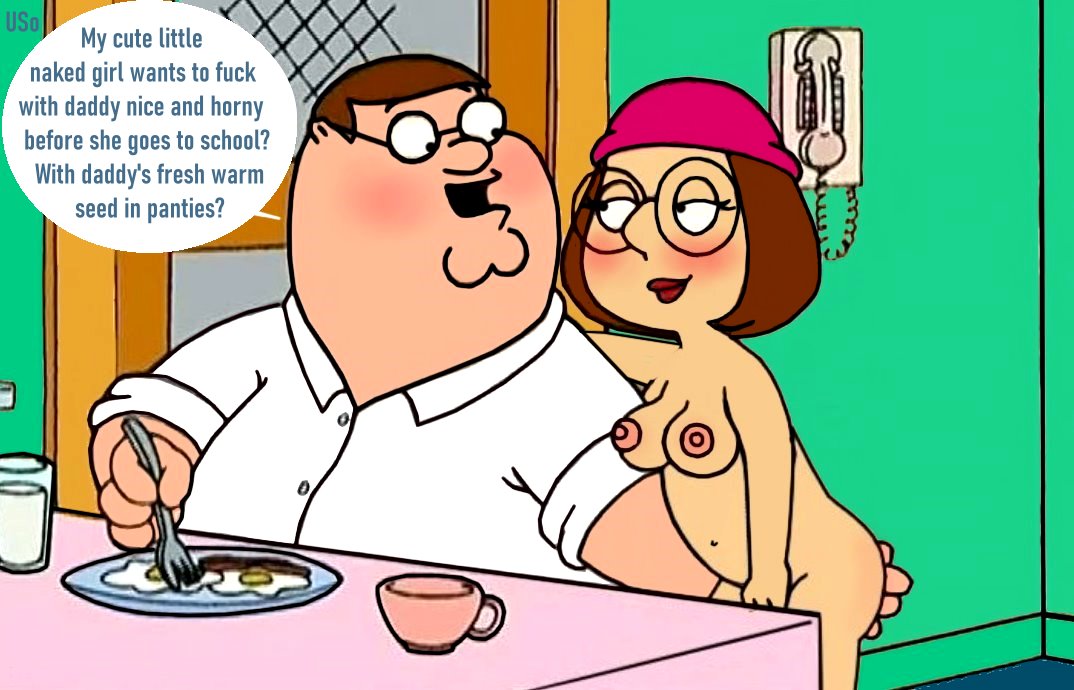 blushing breasts dialogue erection family_guy father_&amp;_daughter fingering incest meg_griffin nude_female nude_male peter_griffin puffy_pussy red_anus uso_(artist)