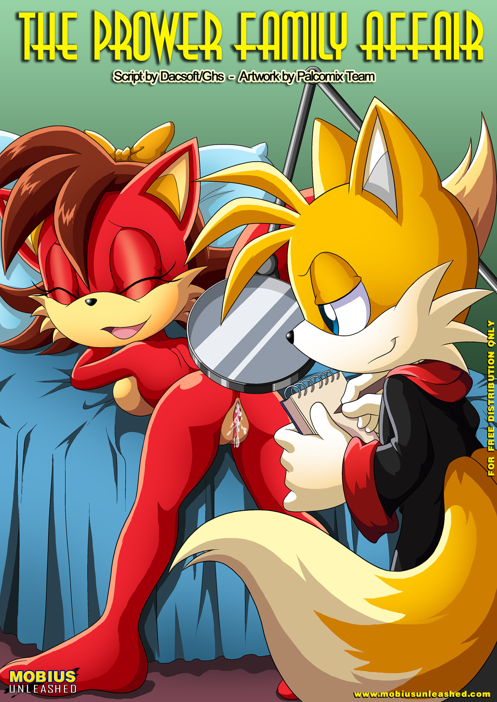 bbmbbf comic cover_page fiona_fox miles_"tails"_prower mobius_unleashed palcomix sega sega sonic_the_hedgehog_(series) the_prower_family_affair