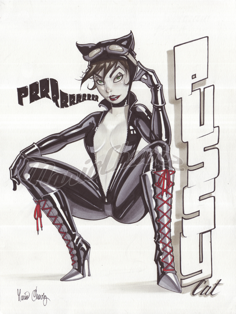 batman_(series) breasts catwoman cleavage dc dc_comics female selina_kyle watermark