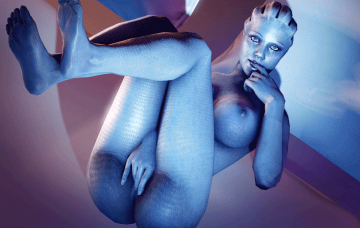 3d asari ass breasts cg erect_nipples fingering fugtrup gif hairless_pussy huge_breasts liara_t'soni mass_effect masturbation nipples nude pussy
