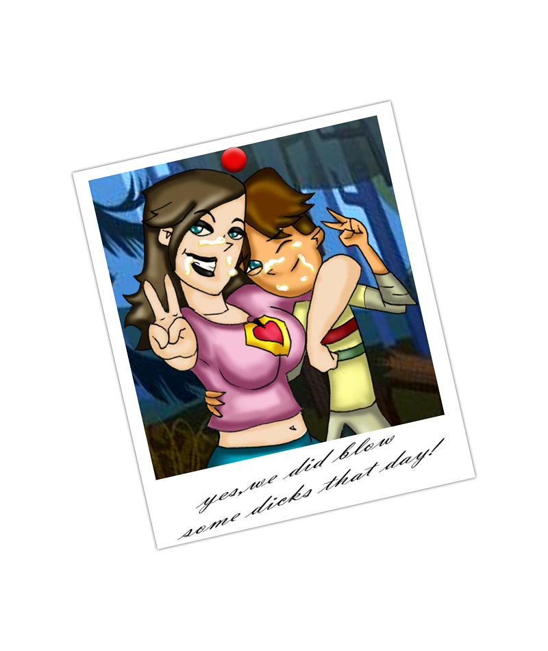 breasts cartoon_network cody_(tdi) cum cum_on_face drago-flame english_text navel photo_(object) photograph text total_drama_island v