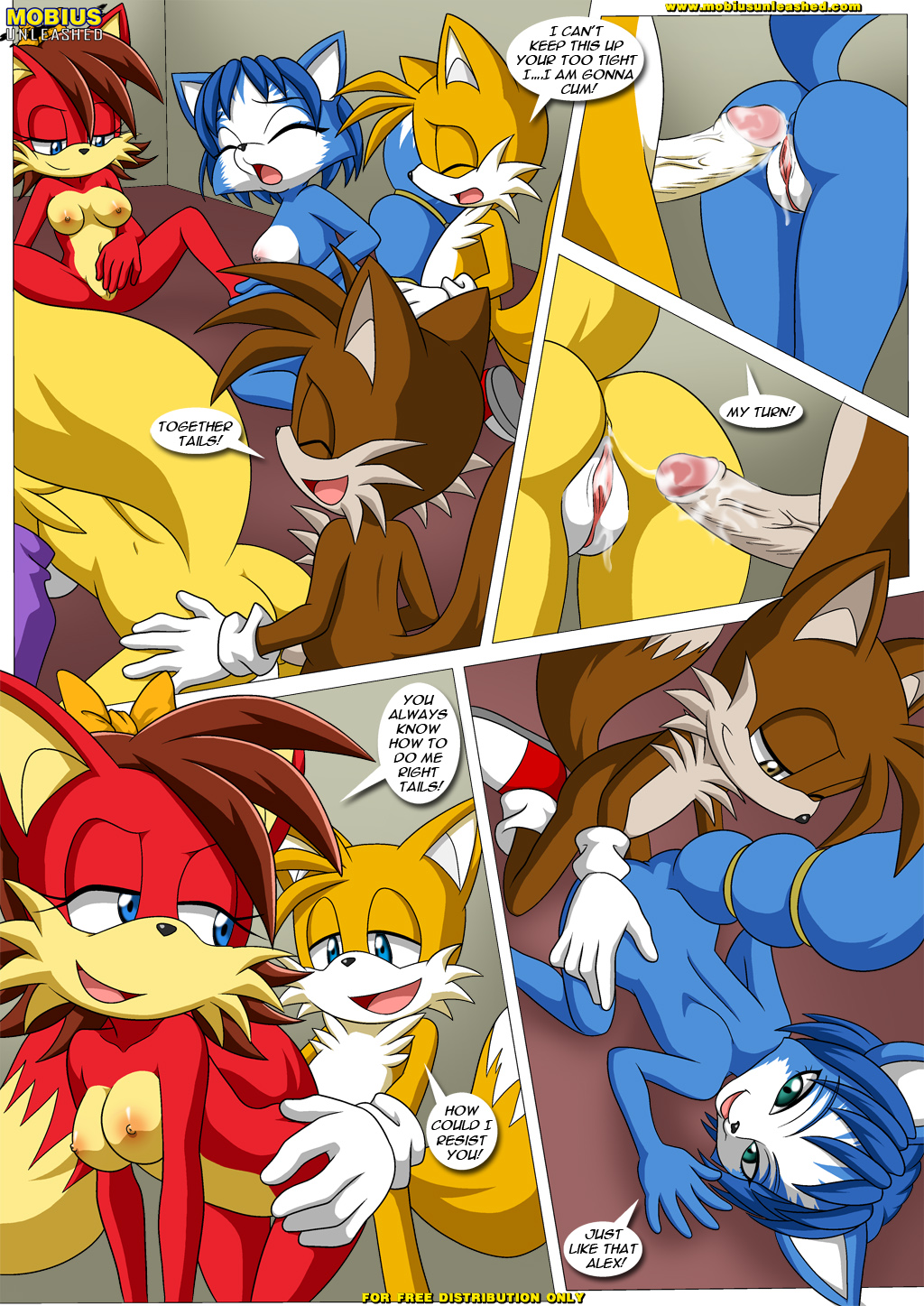 archie_comics bbmbbf canine comic cum digimon erection female fiona_fox fox foxxxes hetero impregnation krystal male miles_"tails"_prower mobius_unleashed multiple_tails nintendo oral_sex orgasm palcomix penis pussy renamon sega sex sonic_(series) sonic_the_hedgehog_(series) star_fox tail text vaginal video_games
