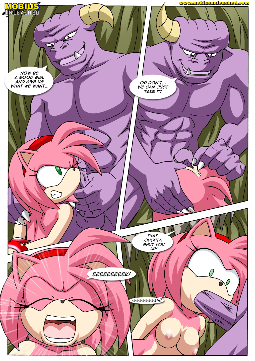 amy_rose anthro bbmbbf breasts comic female furry hedgehog inju_hunters mobian mobius_unleashed oral oral_sex palcomix penis sega sex sonic_(series) sonic_team sonic_the_hedgehog_(series)
