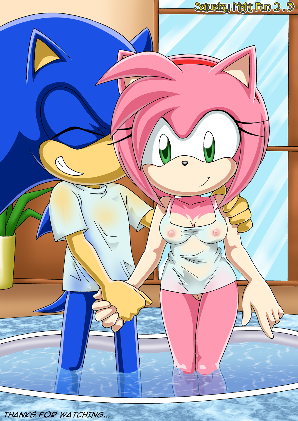amy_rose anthro bbmbbf breasts clothing comic exposed female furry hair hairband hands hedgehog male mobius_unleashed palcomix pussy saturday_night_fun_2.5 sega shirt sonic_(series) sonic_team sonic_the_hedgehog sonic_the_hedgehog_(series)