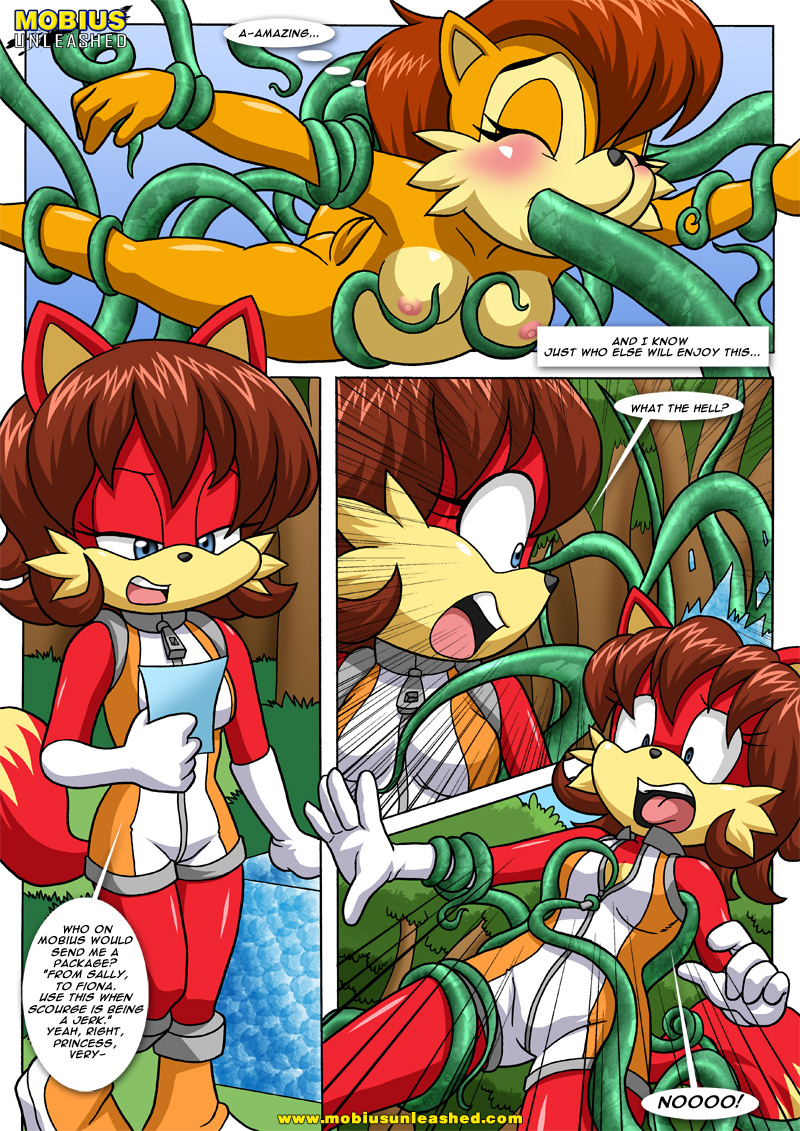 anthro archie_comics bbmbbf comic fiona_fox furry mina's_tentacle_troubles mobius_unleashed palcomix sally_acorn sega sonic_(series) sonic_the_hedgehog_(series)