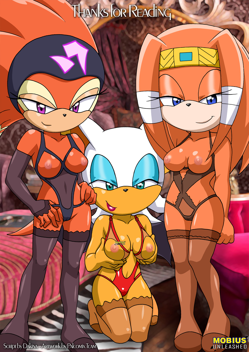 bbmbbf mobius_unleashed palcomix rouge_the_bat saturday_night_fun_2 sega shade_the_echidna sonic_(series) sonic_the_hedgehog_(series) text tikal_the_echidna