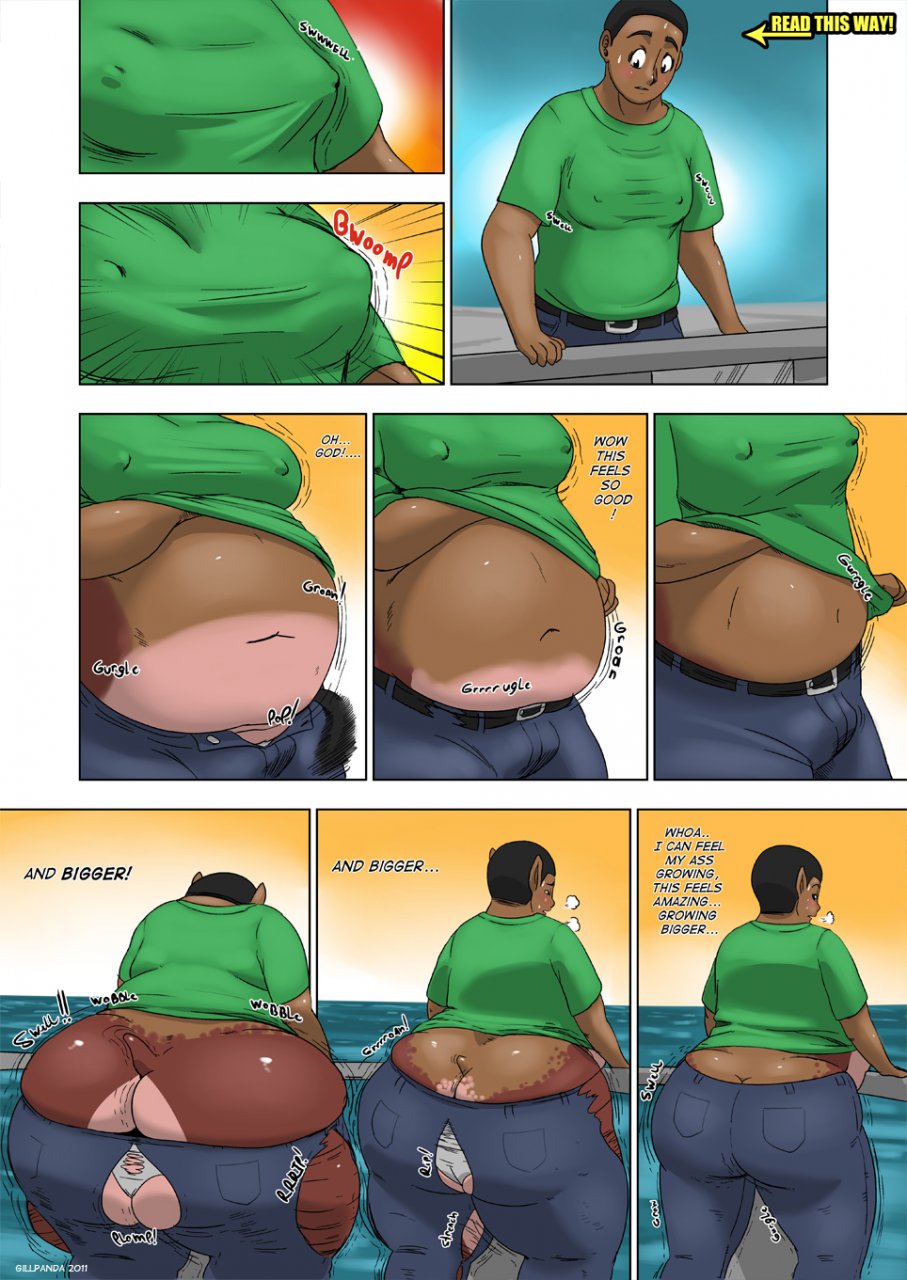 big_breasts breasts chubby comic female gillpanda hippo overweight transformation transgender