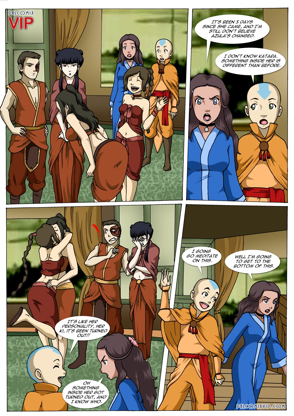 Avatar the last airbender azula and aang porn comic