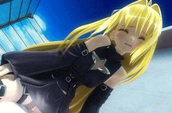 1girl 3d animated animated_gif blonde_hair breasts censored cowgirl_position game_cg gif girl_on_top konjiki_no_yami long_hair lowres mm-star no_panties pov sex small_breasts straddling thighs to_love-ru twin_tails twintails vaginal
