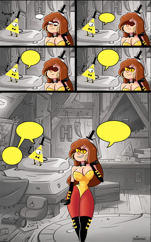 1boy 1boy1girl aged_up assertive assertive_female assistant big_breasts bill_cipher bow breasts censored choker cleavage clothed comic comic_page corruption curvaceous curves curvy curvy_female curvy_figure dipper_pines disney disney_channel disney_xd dominant dominant_female earrings genderswap genderswap_(mtf) gravity_falls hourglass_figure human hypnosis indoor indoors leotard long_legs male mamacita mature mature_woman mind_control monster sexually_suggestive sexy sexy_body sexy_breasts sexy_legs sexy_pose slave themightfenek thick_thighs thin_waist top_heavy voluptuous wasp_waist white_choker wide_hips yellow_eyes yellow_leotard your_slut_daughter