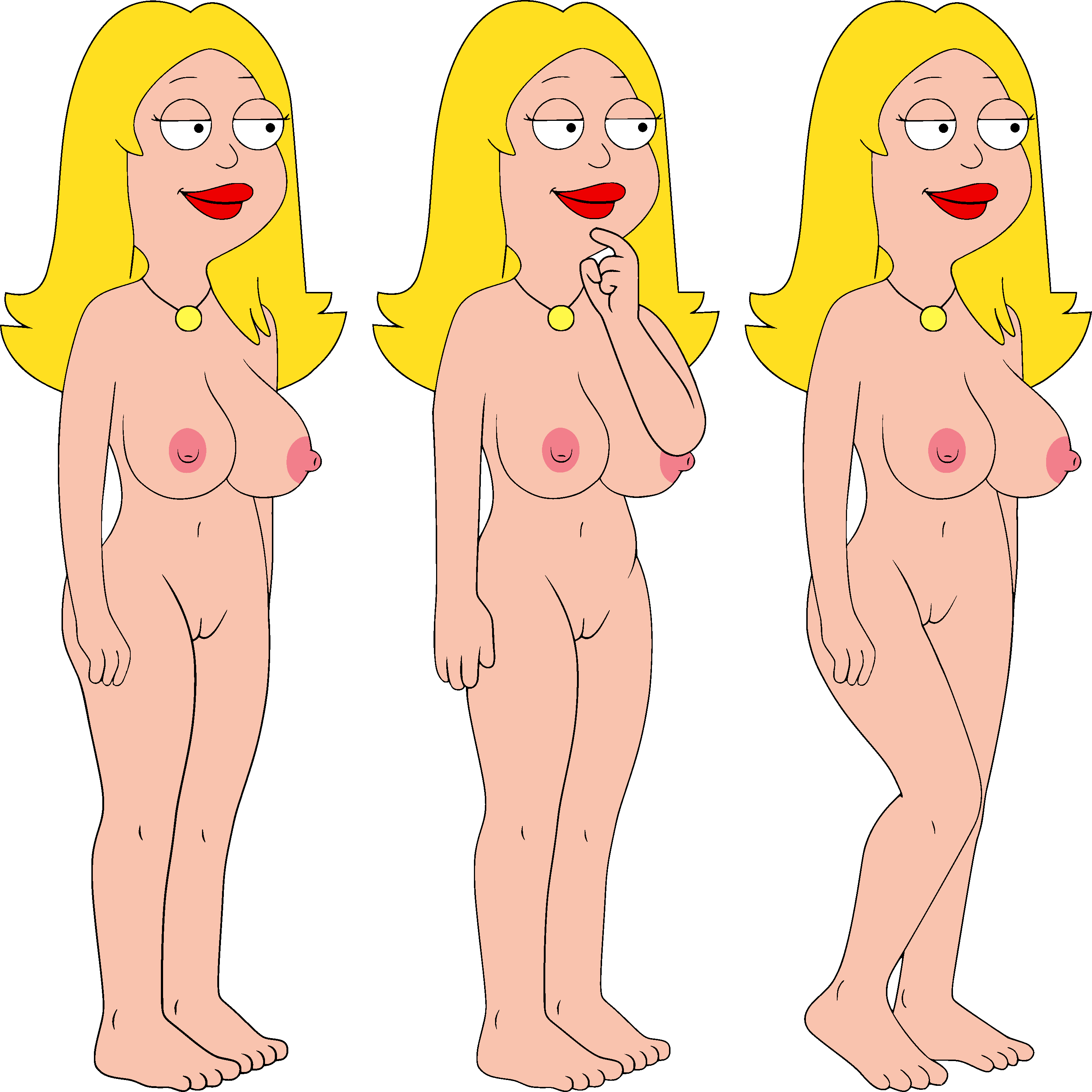 american_dad blonde_hair breasts francine_smith nude pussy simple_coloring standing transparent_background