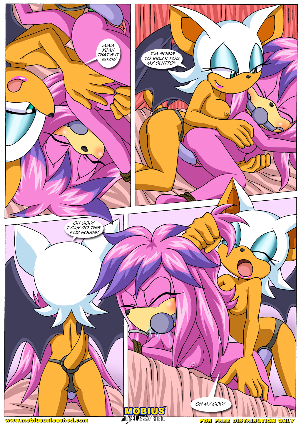 anthro archie_comics bbmbbf bondage bound breasts comic dialog dildo female forced furry gag julie-su mobius_unleashed nude palcomix rape rouge's_toys rouge_the_bat sega sex_slave sex_toy slave smile sonic_(series) sonic_the_hedgehog_(series) strap-on text vaginal yuri