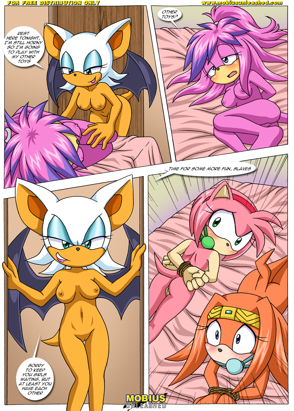 after_sex amy_rose anthro archie_comics bbmbbf bondage bound breasts comic dialog female forced furry gag julie-su mobius_unleashed nude palcomix rape rouge's_toys rouge_the_bat sega sex_slave slave sonic_(series) sonic_the_hedgehog_(series) text tikal_the_echidna yuri
