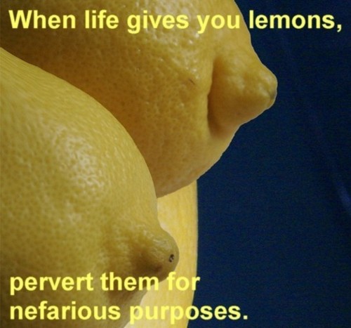 breasts food fruit inanimate lemon nipples text
