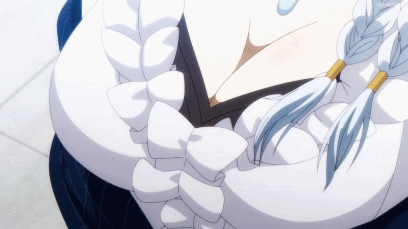 anime breast_focus breasts_focus breasts_jiggling ecchi gif jiggling_breasts kage_no_jitsuryokusha_ni_naritakute! shaking_breasts the_eminence_in_shadow the_eminence_in_shadow_(series)