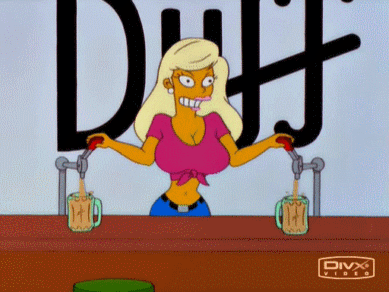 breasts female gif the_simpsons titania_(the_simpsons)