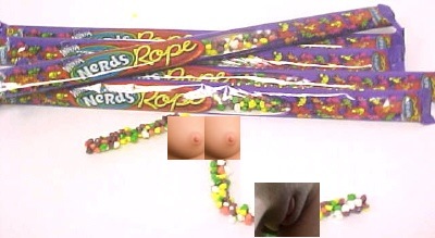 breasts candy food inanimate nerds_(candy) nerds_rope_(candy) pussy