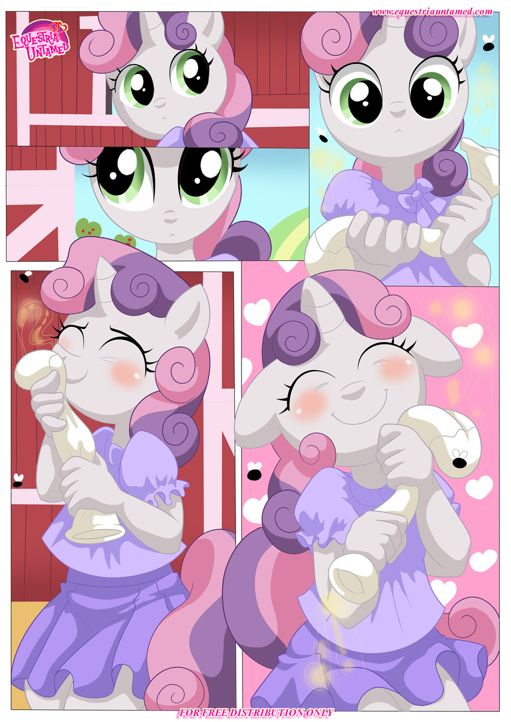 1girl anthro bbmbbf be_my_special_somepony big_macintosh big_macintosh_(mlp) clothed comic dress equestria_girls equestria_untamed female female_anthro fetish friendship_is_magic horn my_little_pony palcomix sex sweetie_belle sweetie_belle_(mlp) tail