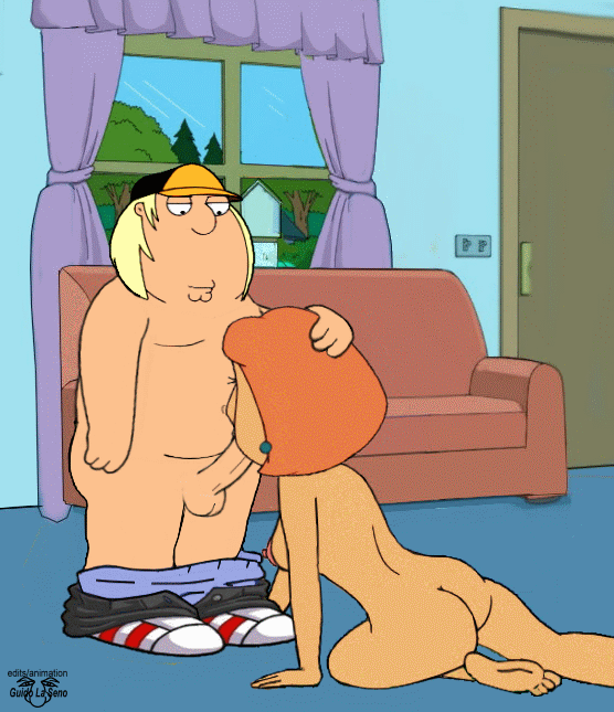 animated big_nose chris_griffin deepthroat family_guy fellatio gif hand_on_another's_head lois_griffin medium_breasts mother's_duty mother_&amp;_son