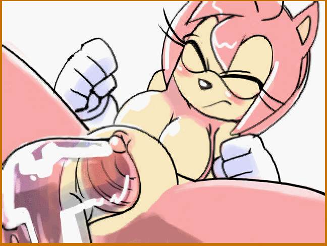 1girl aku_tojyo amy_rose animated animated_gif blush border bouncing_breasts breasts cervix clenched_hands clitoris deep_penetration eyelashes furry gif gloves insertion large_insertion looking_down lying moaning nipples nude object_insertion on_back open_mouth pussy pussy_juice sega sex solo sonic_(series) sonic_team spread_legs stomach_bulge teeth tentacle tojyo vaginal white_background