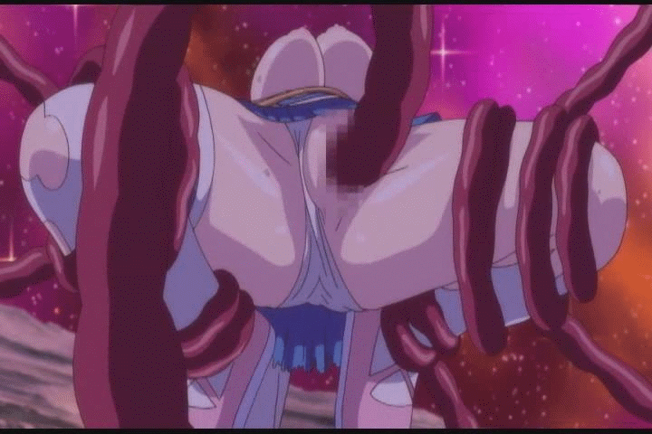 animated animated_gif bounce bouncing_breasts breasts censored fucked_silly gif honjou_erena inflation mahou_shoujo_erena nipples rape sex tentacle
