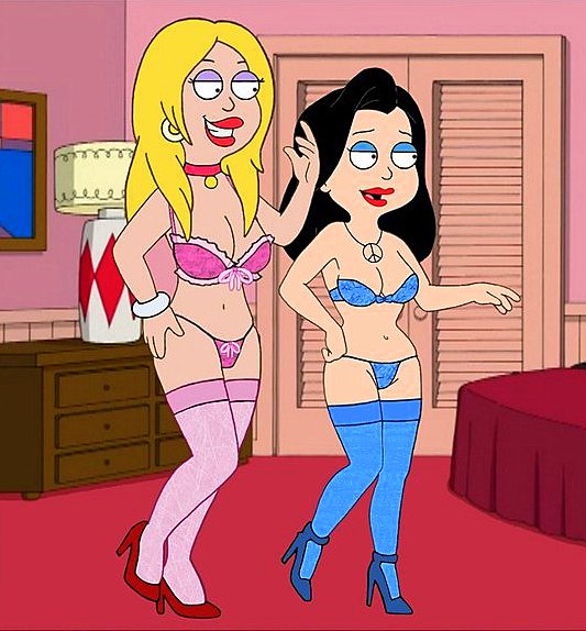 american_dad bra francine_smith frost969 hayley_smith mother_and_daughter panties