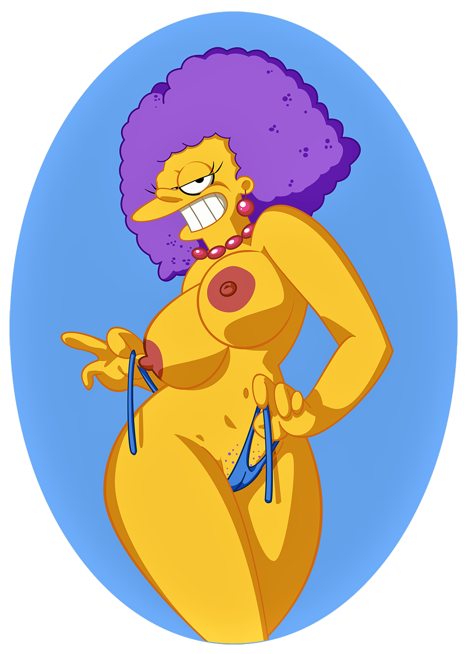 ass big_breasts cameltoe erect_nipples selma_bouvier the_simpsons thighs