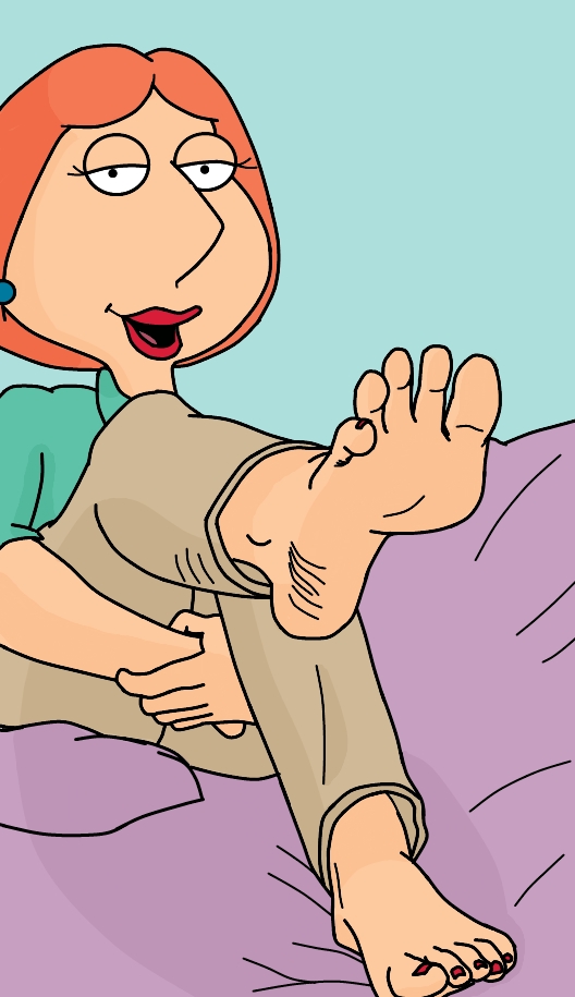 family_guy feet foot_fetish foot_tease lois_griffin milf soles toes