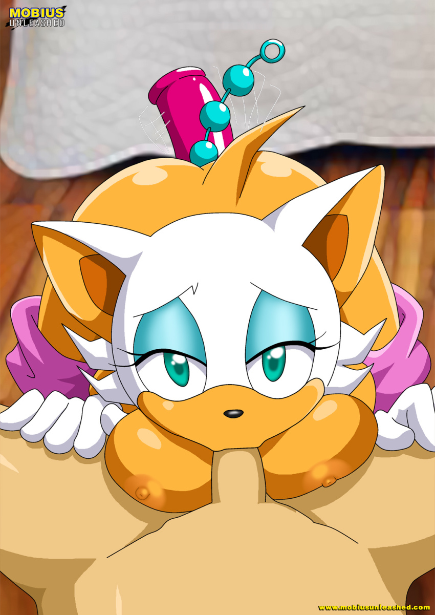 1boy 1girl anal anal_beads bbmbbf cute dildo fellatio furry mobius_unleashed oral oral_sex palcomix pov rouge_the_bat sega sonic_(series) sonic_the_hedgehog_(series)