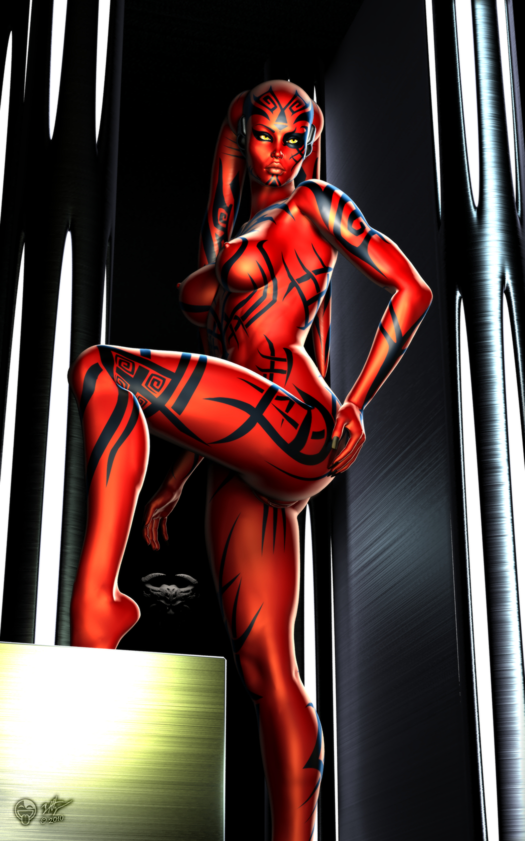 2010 3d 3d_(artwork) darth_ross darth_talon female female_only red_skin solo star_wars star_wars:_legacy twi'lek uncensored